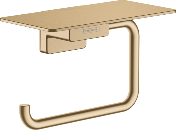 AddStoris Roll holder with shelf Brushed Bronze