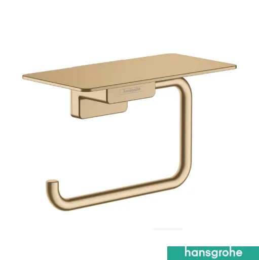 AddStoris Roll holder with shelf Brushed Bronze