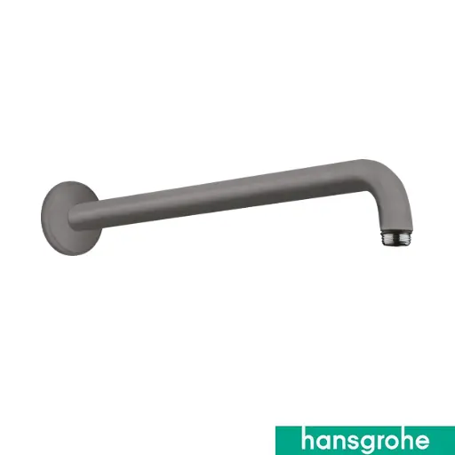 Shower Arm Wall 389 Brushed Black Chrome