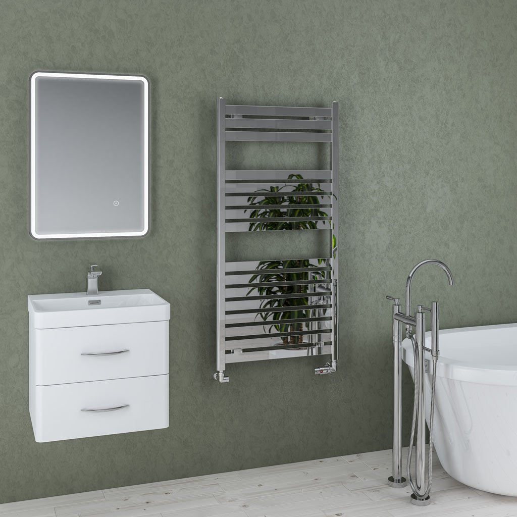 Staverton 1200x600 Towel Rail Cp