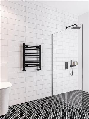 Wingrave 600x500 Towel Rail Black