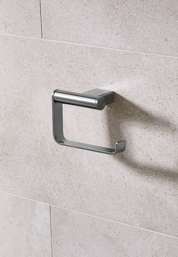 Miami Toilet Roll Holder S/Steel
