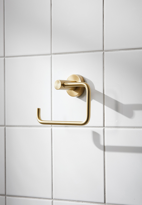Bond Toilet Roll Holder Brushed Brass