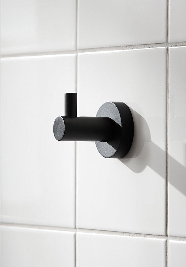 Bond Robe Hook Single Black