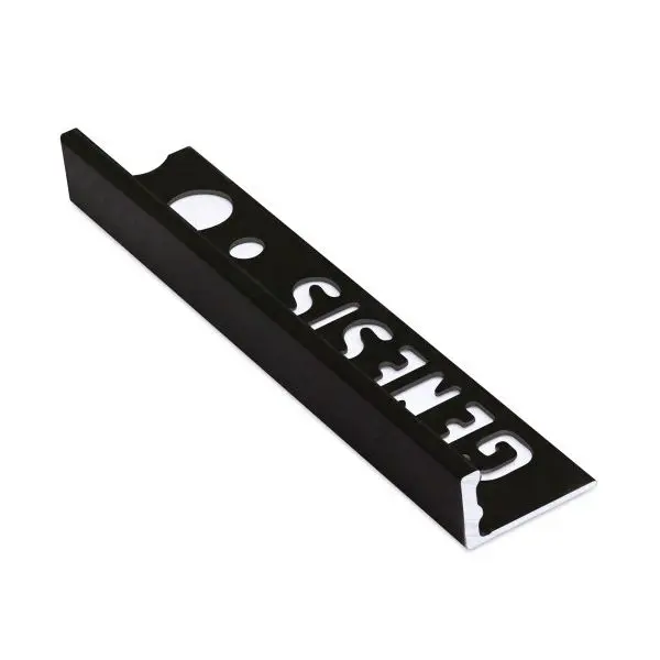 Tile Trim L 10mm Matt Black