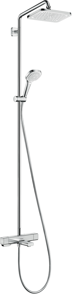 PulsifyS Showerpipe 260 Bath Therm Tablet Black/Chrome 3in1