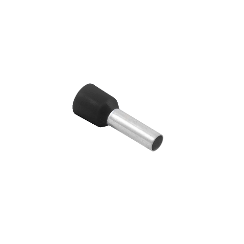 [24JCBL1.5BK] Crimp Bootlace Ferrule 1.5mm2 BLACK PK100