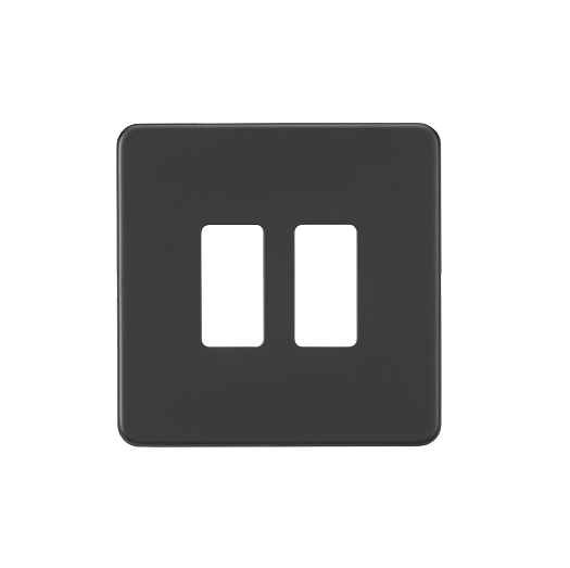 [25MLCMn.Gp12] ML ScrLess Anthra Grid FacePlate 2g GDSF002AT