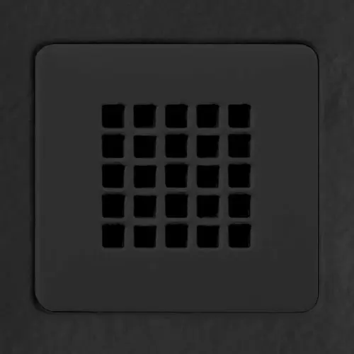 [413Ti.TRG901MN] Giorgio2 Shower Waste Grate Cover Square Slate Black