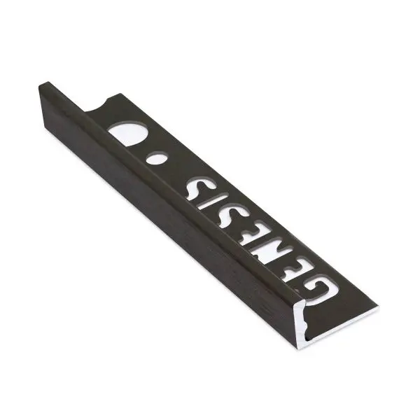 Tile Trim L 12mm Brushed Black