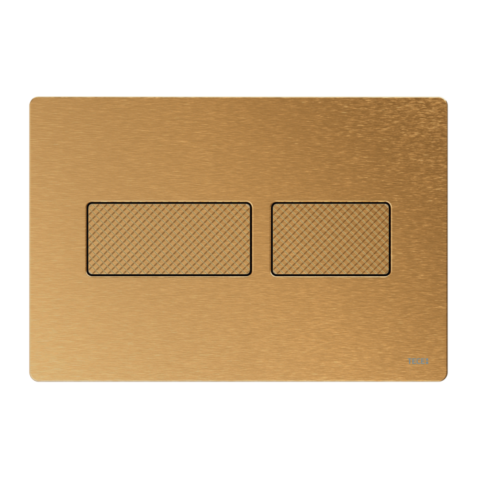 TECEsolid Dual Flush Knurled Brushed Brass