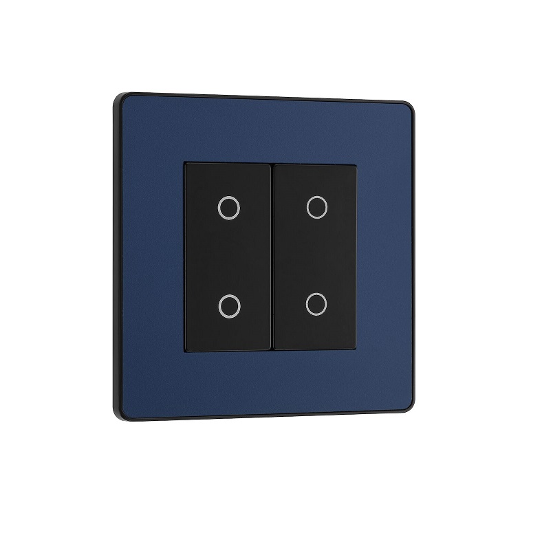 [25BVBU.2S] Evolve Touch Dimmer 2g Slave/Sec Led100w MattBlue PCDDBTDS2B-01