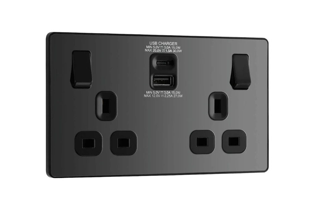Evolve Double Skt U30w AC BLaChrome BC22UAC30B