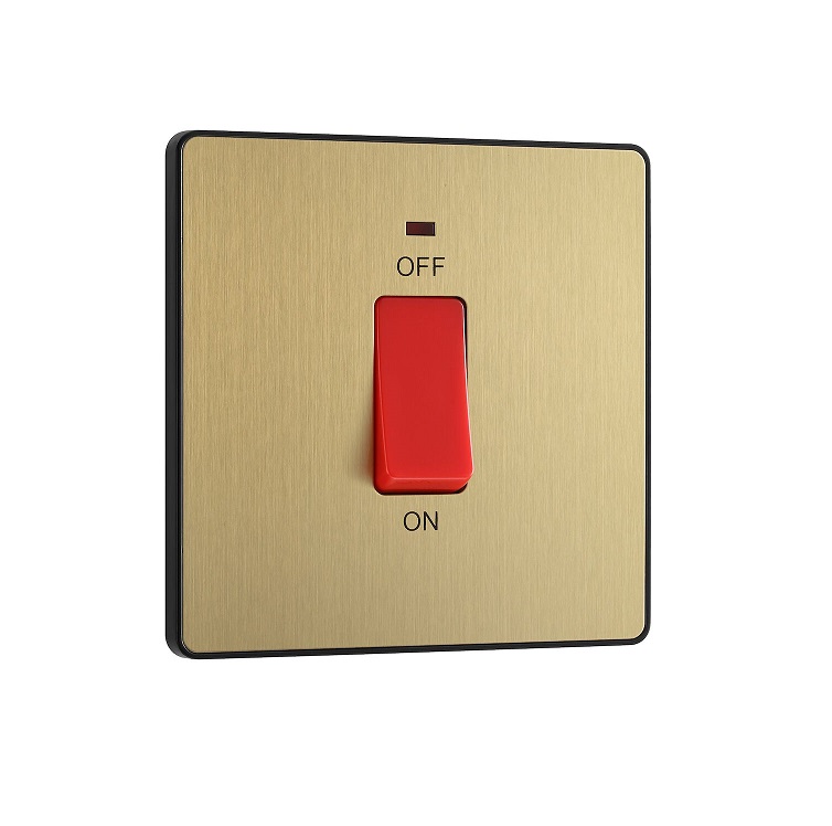 Evolve Cooker Switch.Neo SatinBrass PCDSB74B-01