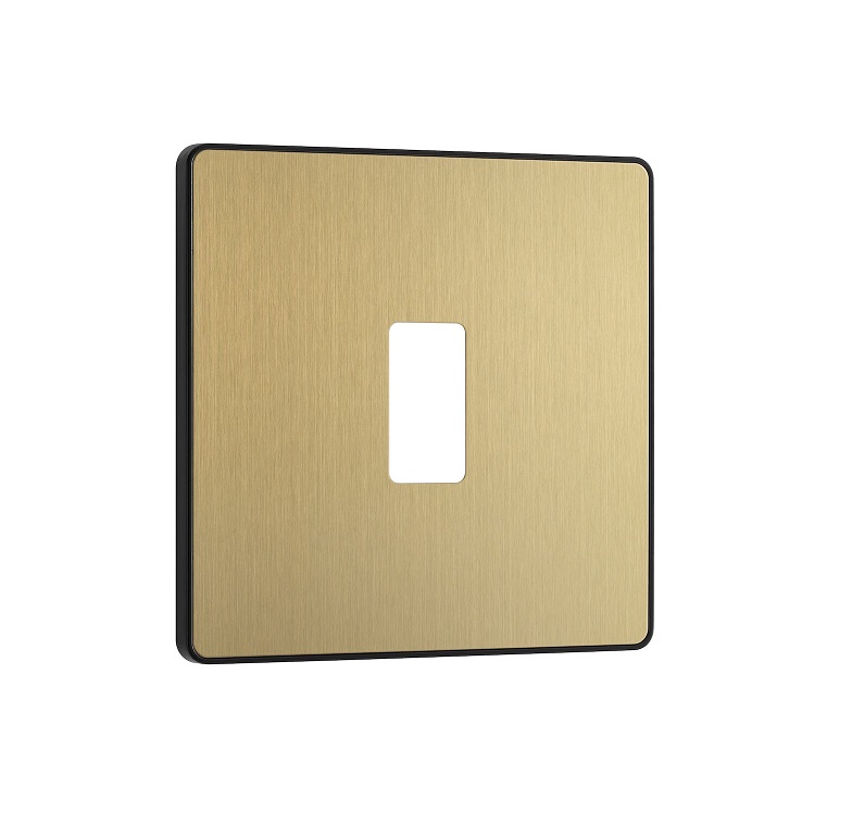 Evolve Grid 1g Cover SatinBrass RPCDSB1B-01