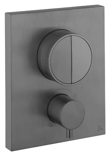 [425Cr.PROCBPUSH1500RT] MPRO Crossbox Push 2 Outlet Valve Slate