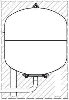 Unistor Expansion vessel 50 litre (for uniSTOR500) 0020229941
