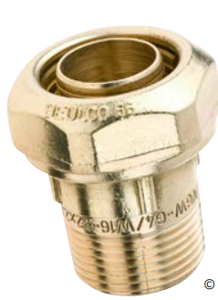 [16HU40M7] Rehau DN40 Compression Male Adaptor 11/4"