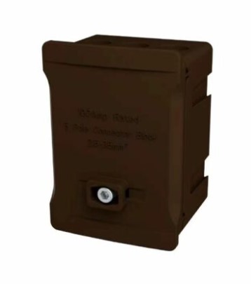 [24JH1Brn⨈Henley1] Connection Block 1Pole 100a WTB5-Brn