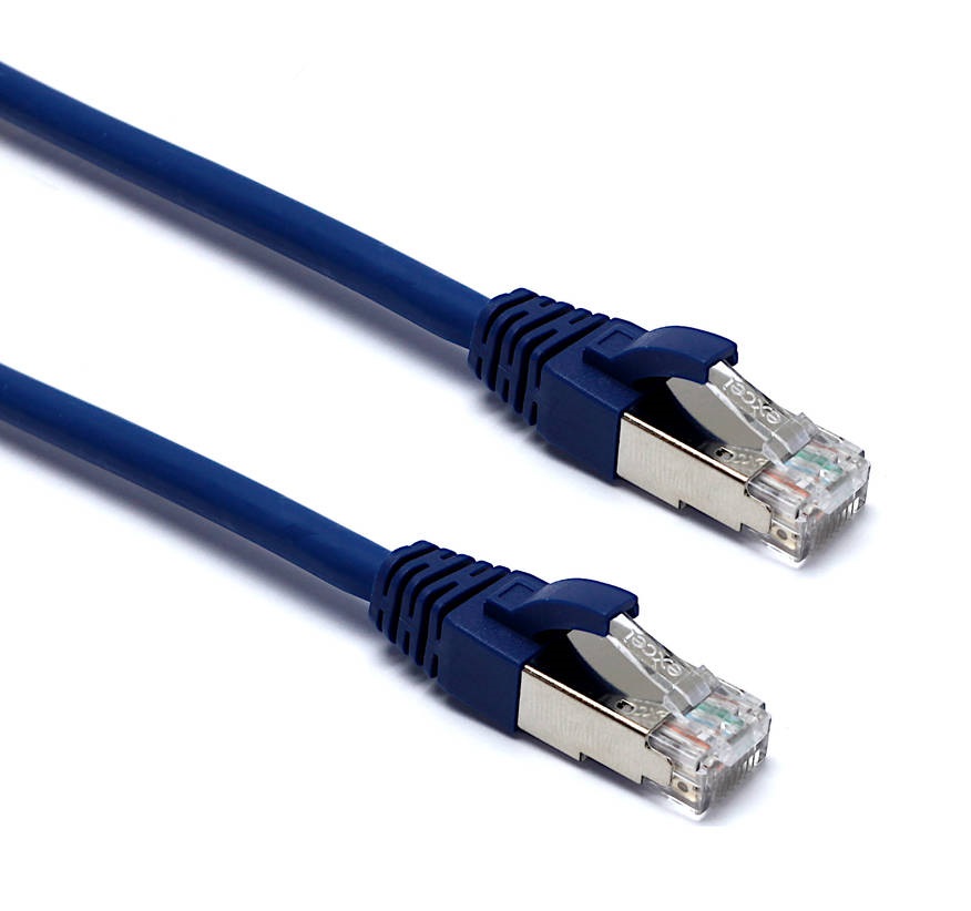 [23Cat6a-0.5m] Data Cat6A Patch Lead 0.5m 100-220 Blue