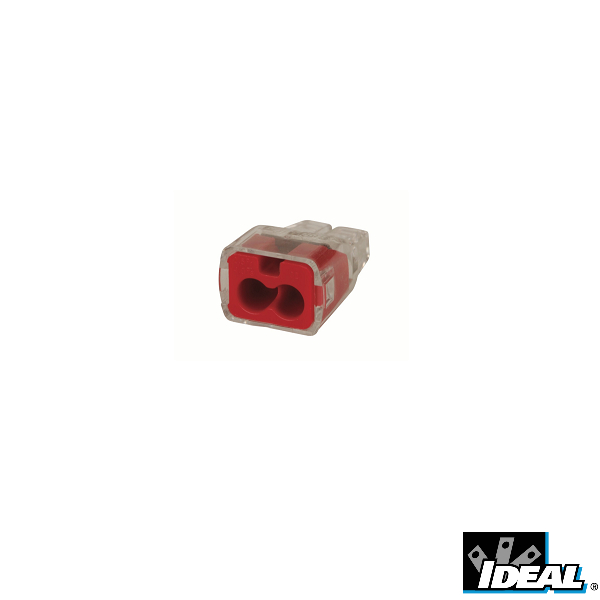 Ideal Push-Wire Red 2w Connector 32a 30-1032 Box100