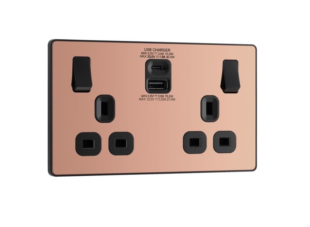 Evolve Double Skt U45w AC Copper PCDCP22UAC45B-01