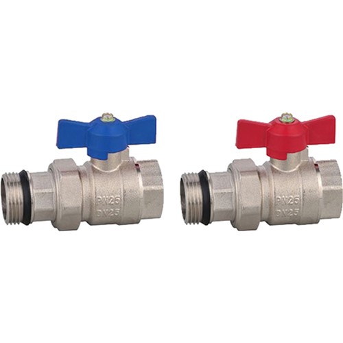 HL Butterfly Valve 1"Mi x1"Fi straight Pair ZL-4130