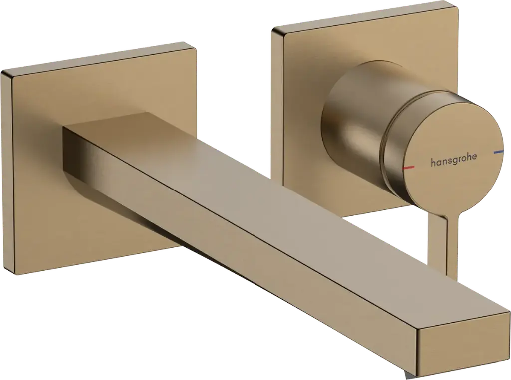 Tecturis E Wall Basin Mixer Brushed Bronze