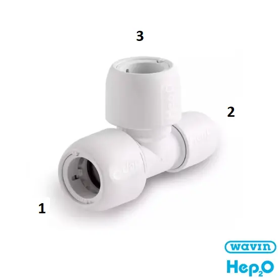 [11PK22FE15] HepKey 22 x 15 x 22 End Tee 