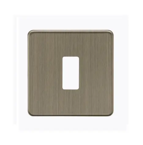 [25MLCAB.Gp11] ML ScrLess Anti Brass FacePlate 1raw 1g GDSF001AB