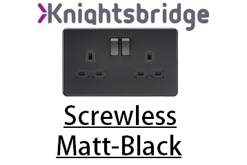 Range: Knightsbridge Screwless Matt Black