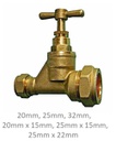 Stopcock 20mm Comp Brass