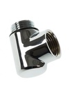 Chrome 15mm Elbow M + F 1/2"