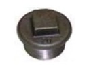 Black iron Flanged Plug 3/8"