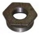 Black iron Hex Bush 3/4" x 1/2"