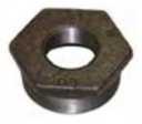 Black iron Hex Bush 1" x 3/4"