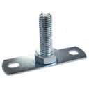 Rubber lined Steel Male Baseplate 10mm
