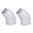 Vaillant Flue 100 Elbow 45' Pair 303911