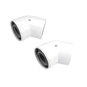 Worcester Flue 100 Bend 45' Pair 7716191085