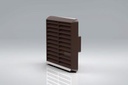 Duct1 110x54 Louvred Fix Grille Brown