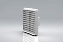 Duct1 110x54 Louvred Fix Grille White