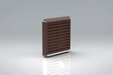 Duct4 100 Louvred Fix Grille Brown(Flyscreen)