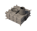 Duct Manifold 8 port 75mm