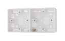 Pattress 2g 50mm Curve Wh 878