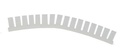 Grommet Strip for 1.6mm to 2.0mm Panel White 10m Roll