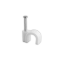 Cable Clip 10mm White 100pc