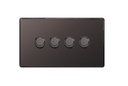 Bg Scr.Less Dimmer 4g LED 50w BNickle FBN84
