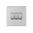 Bg Scr.Less Switch 3g 2w BruSteel FBS43