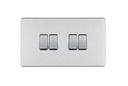 Bg Scr.Less Switch 4g 2w BruSteel FBS44