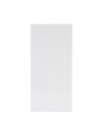 Euro Module Blank Half Pair White